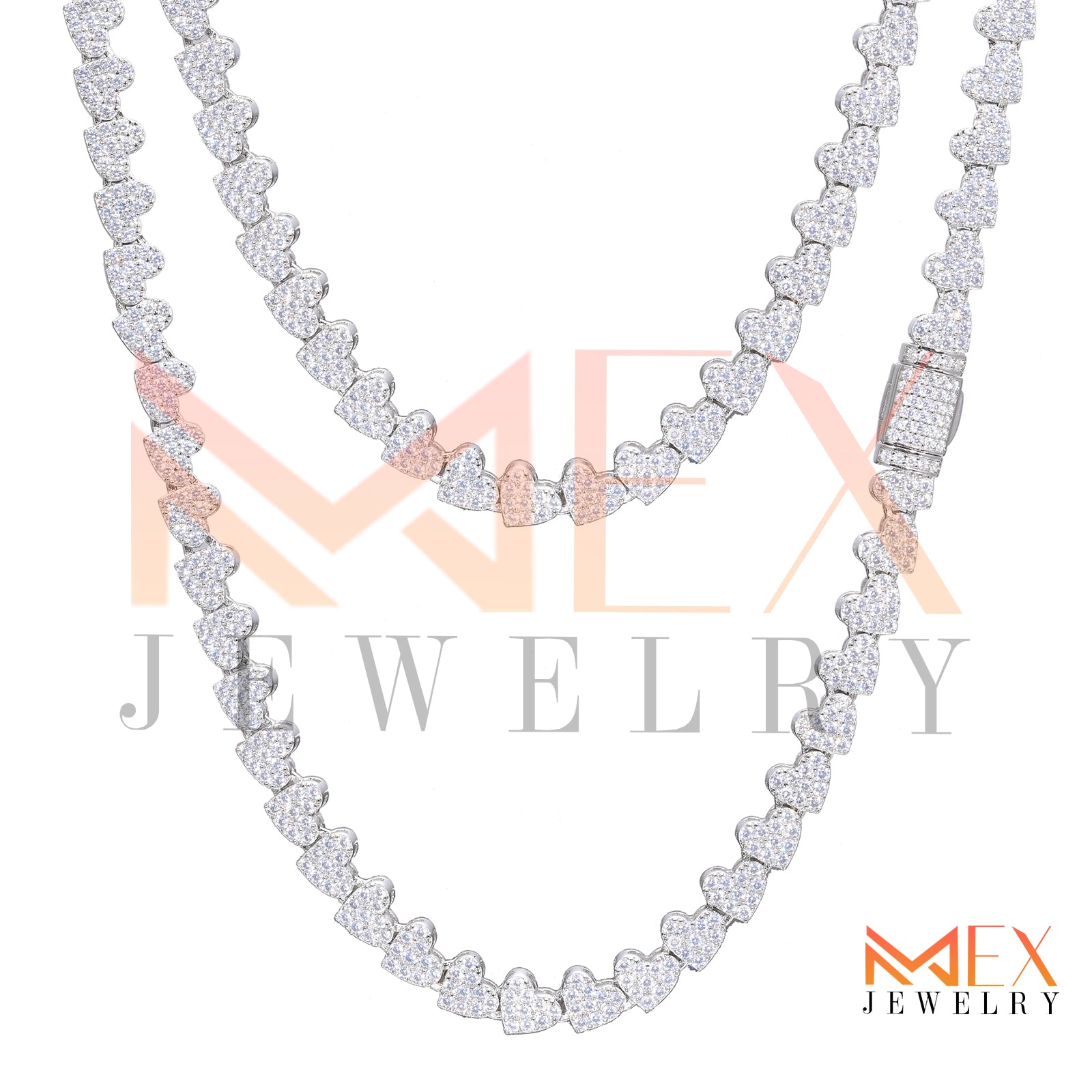 925 FANCY MOISSANITE CHAIN 6MM