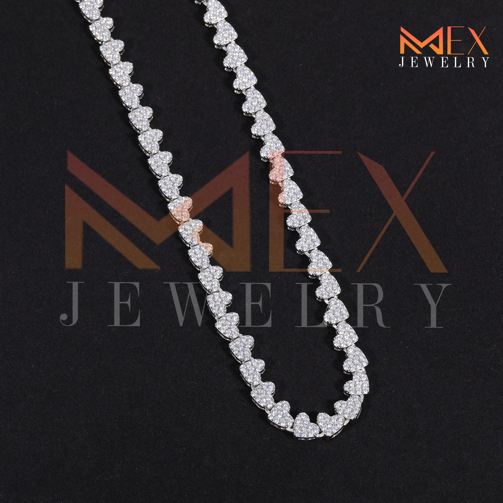 925 FANCY MOISSANITE CHAIN 6MM