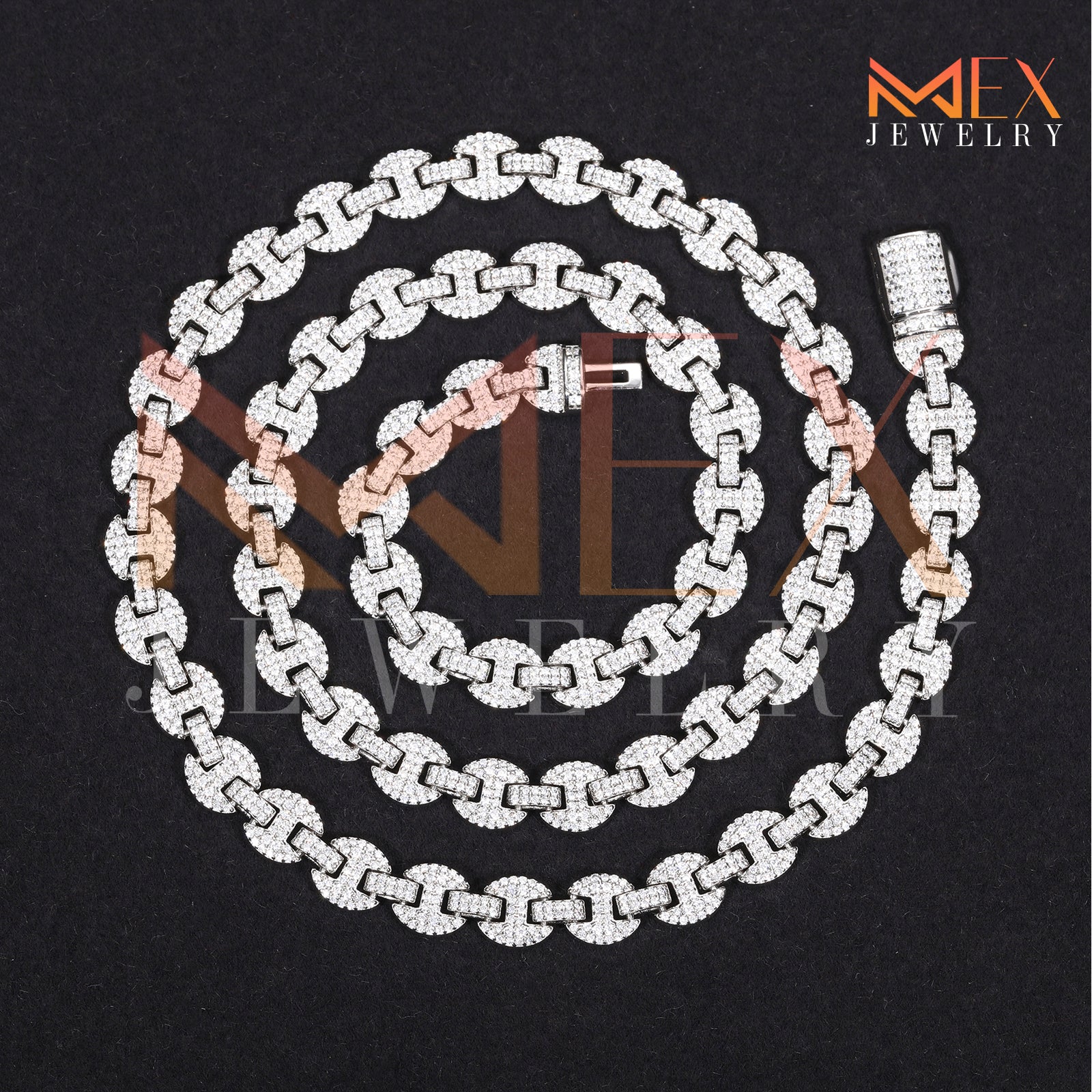 925 FANCY MOISSANITE BRACELET 7MM VVSD