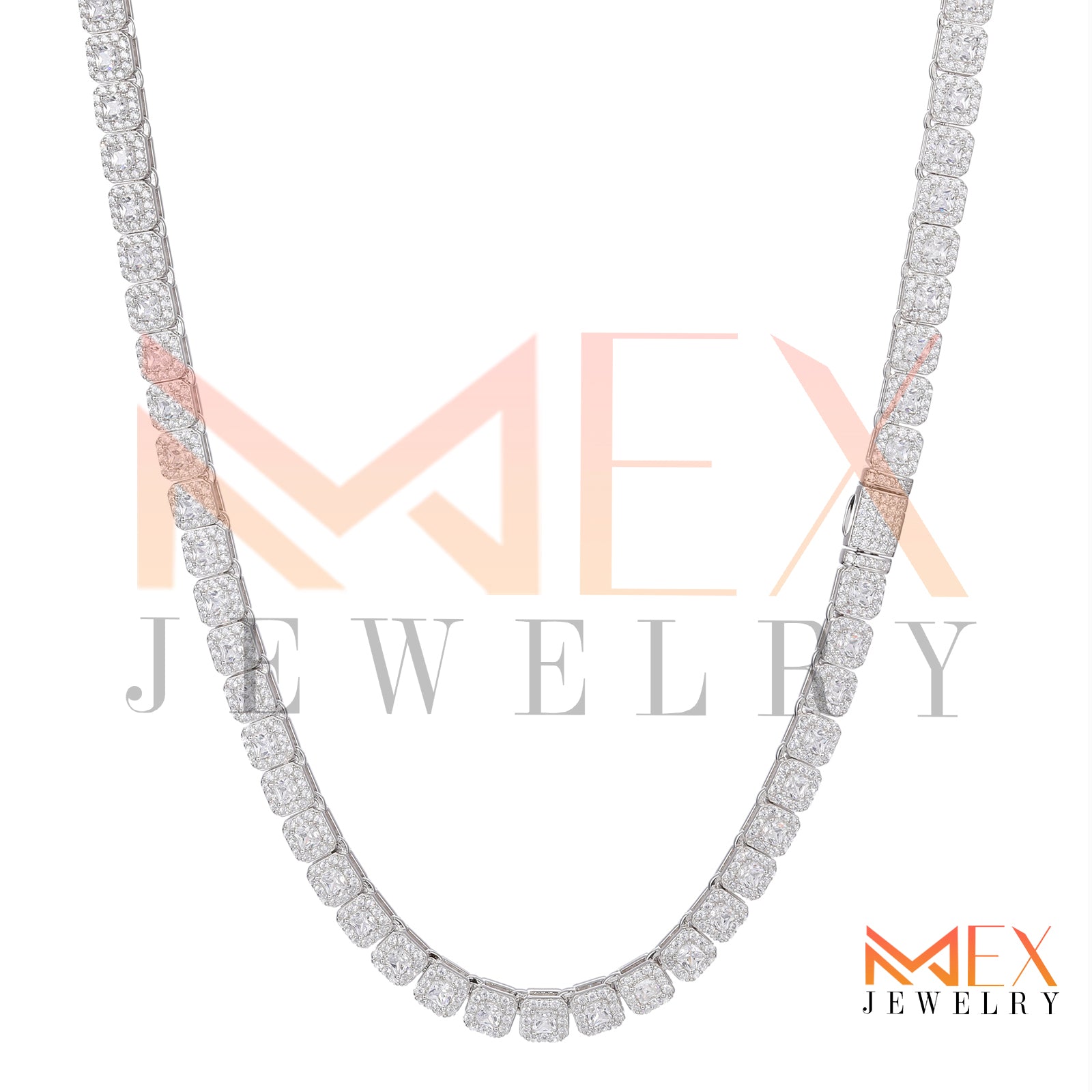 925 FANCY MOISSANITE CHAIN 6MM