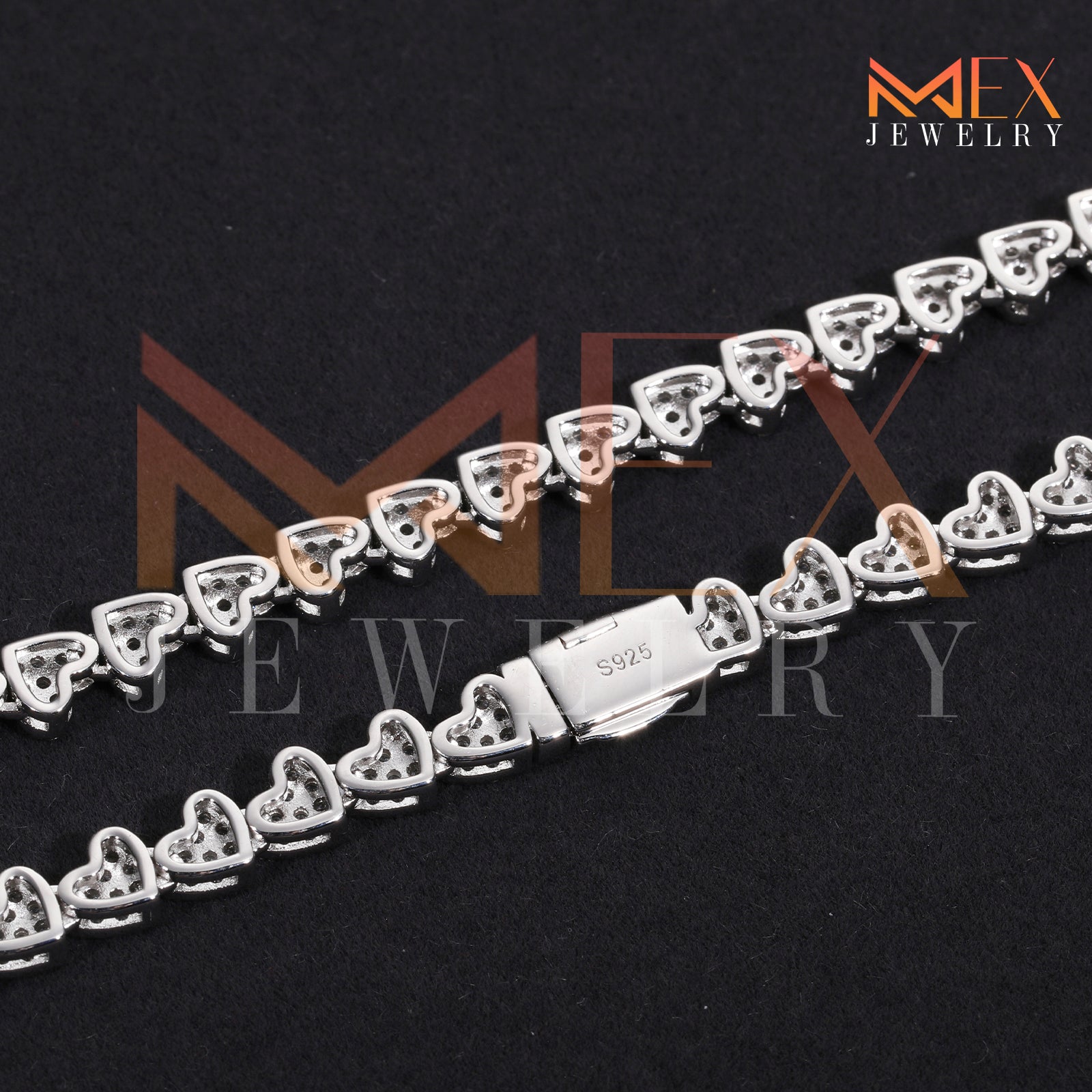 925 FANCY MOISSANITE BRACELET 6MM VVSD