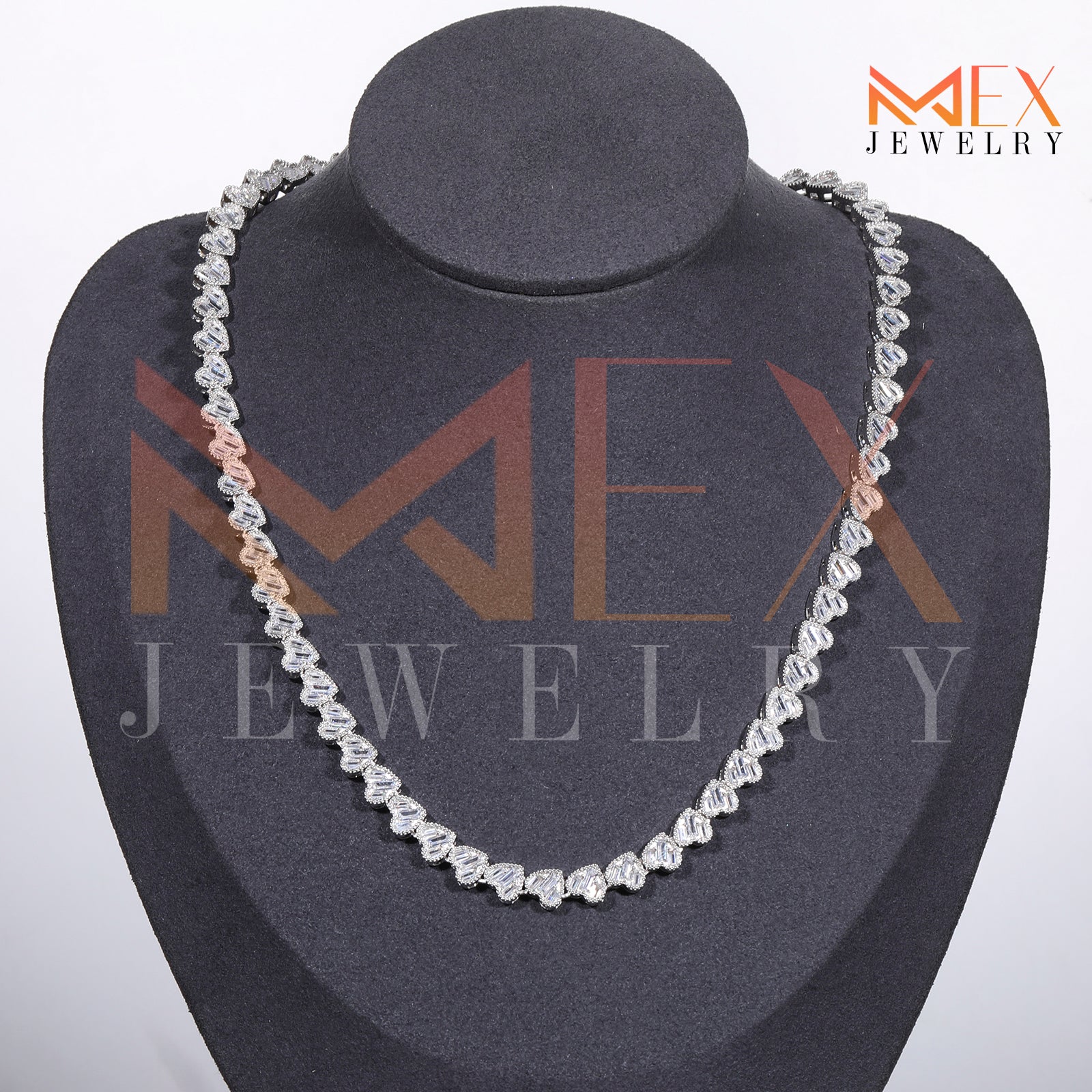 925 FANCY MOISSANITE CHAIN 7MM