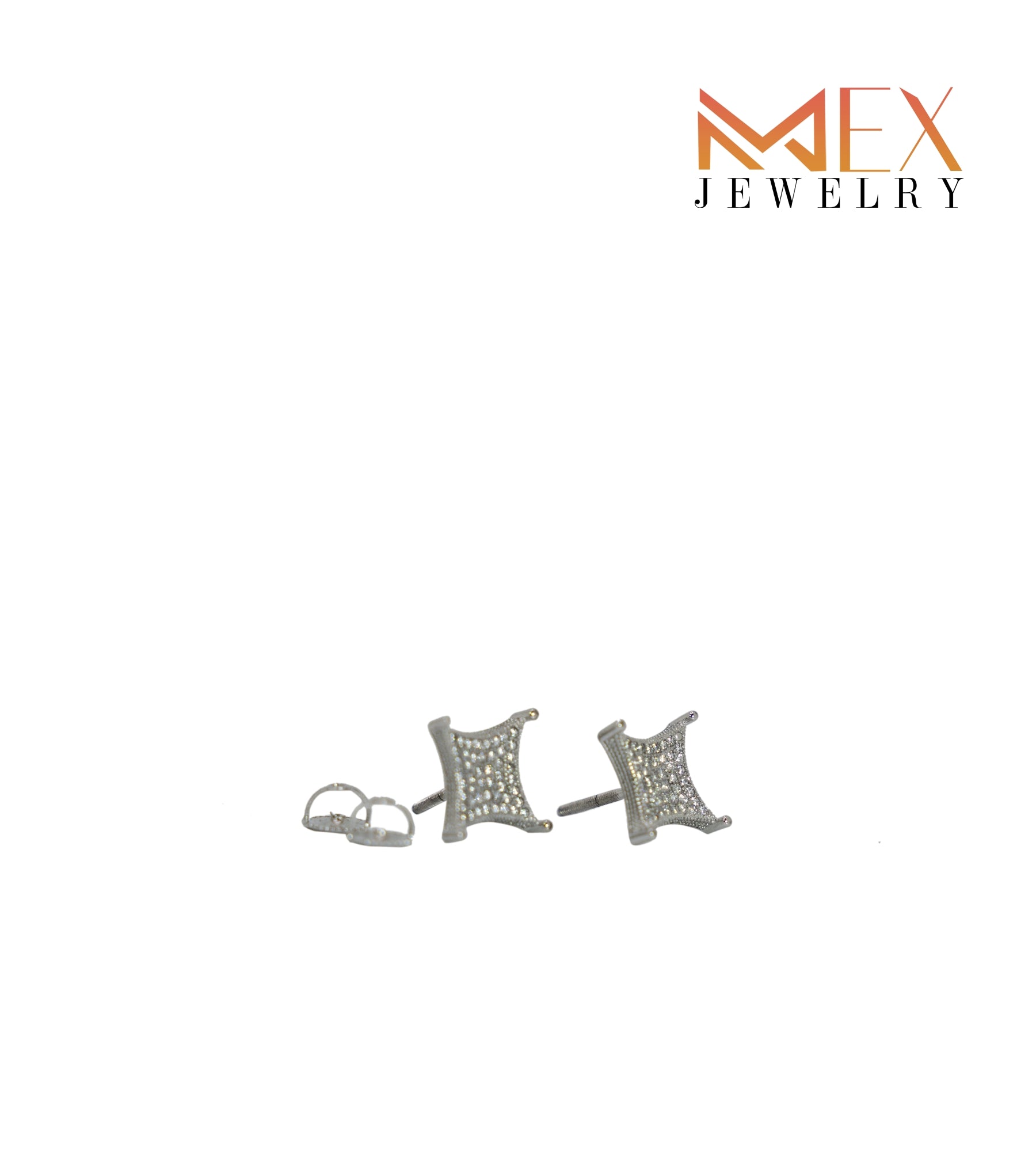 24-MEX380 925 Silver Earrings