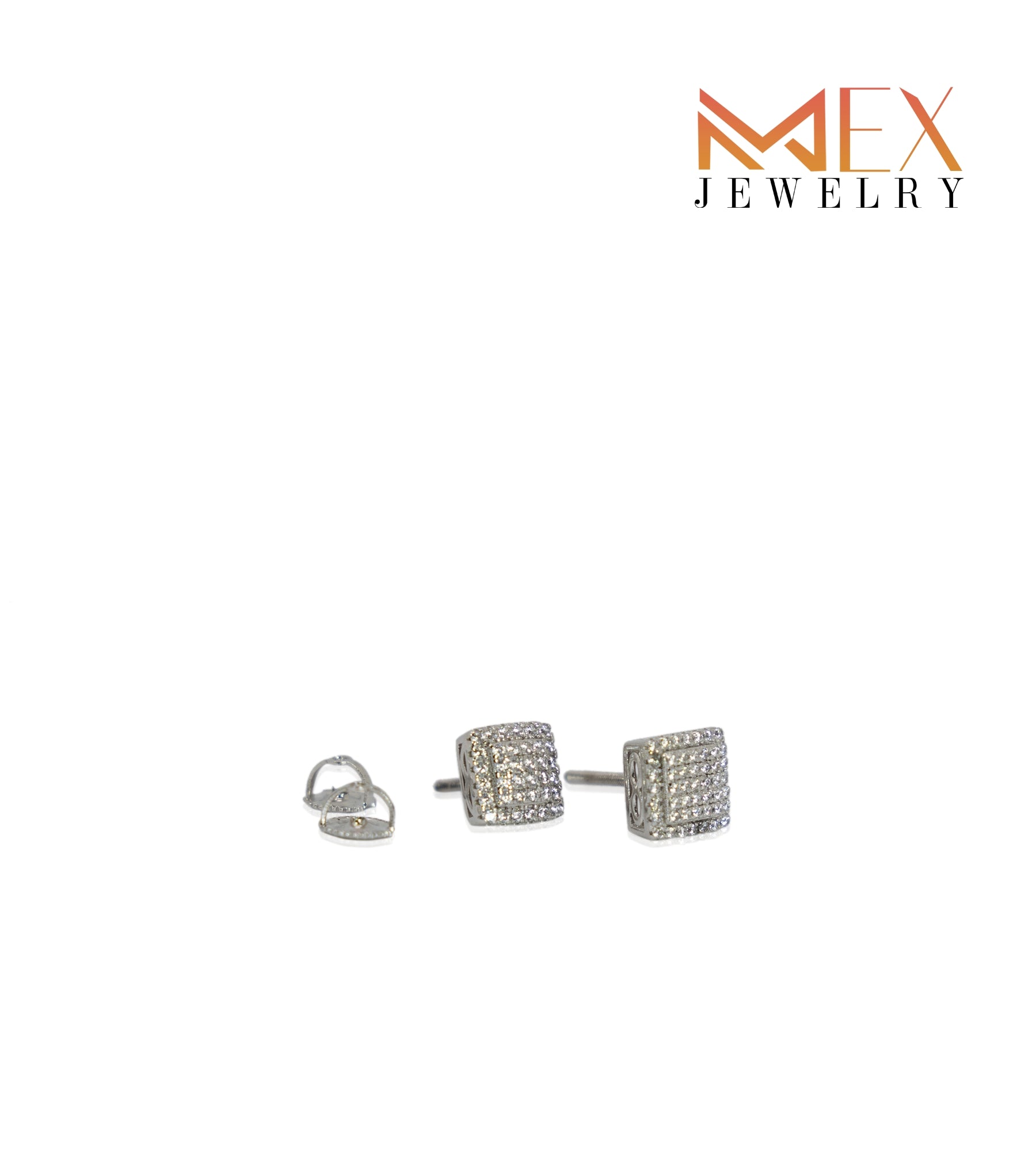 29-MEX757 925 Silver Earrings