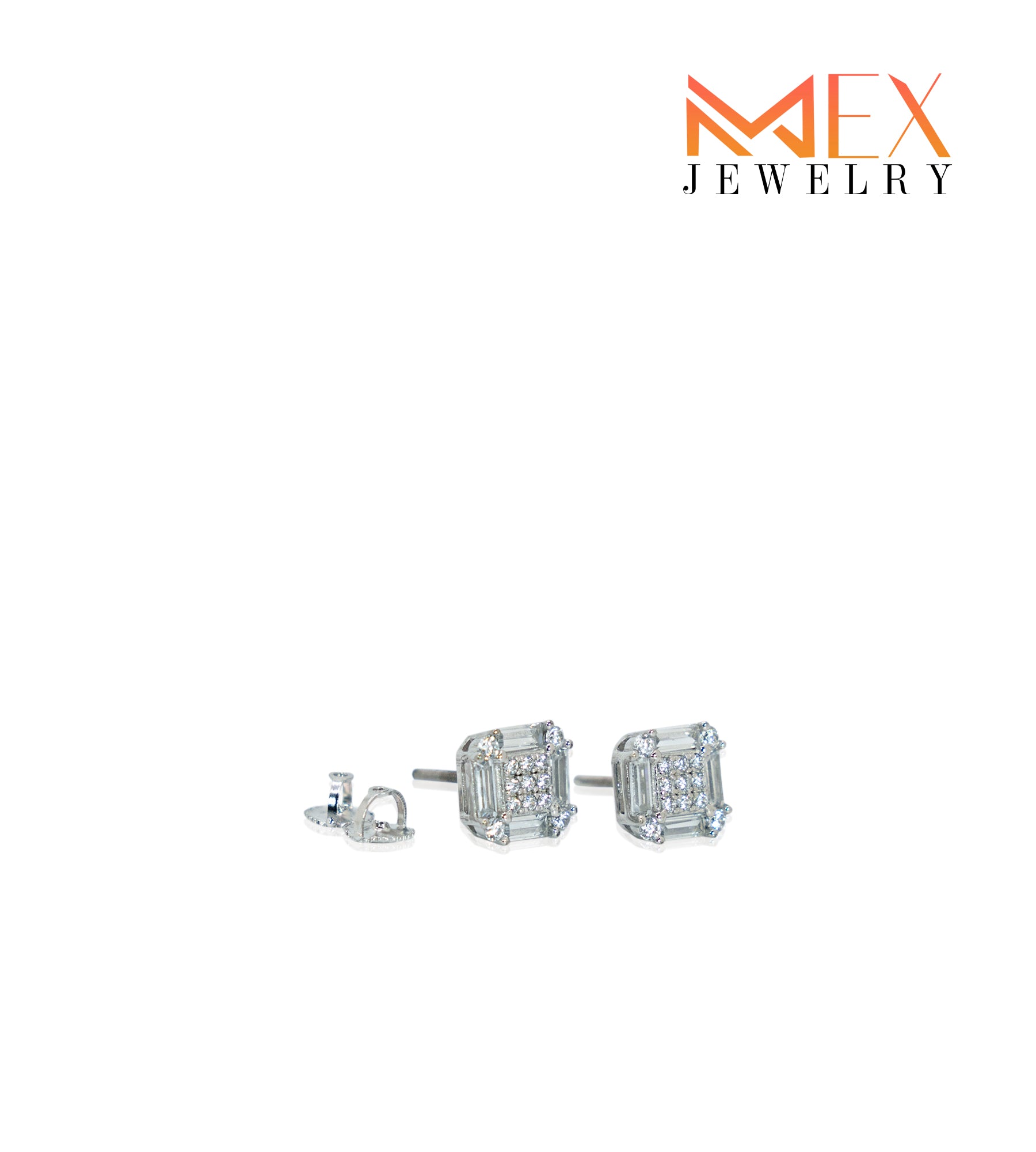 61-MEX684 925 Silver Earrings