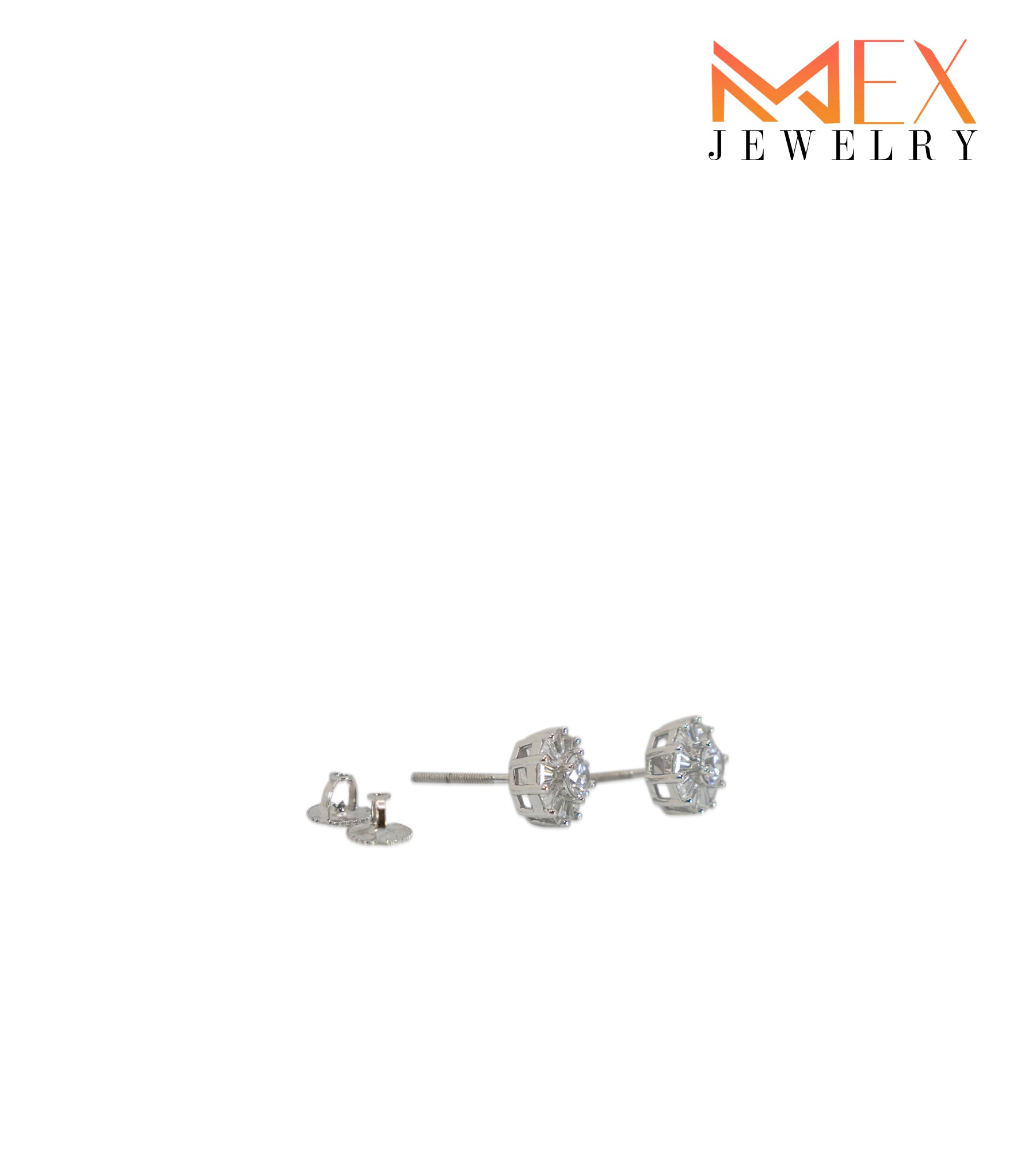 91-MEX7860 925 Silver Earrings