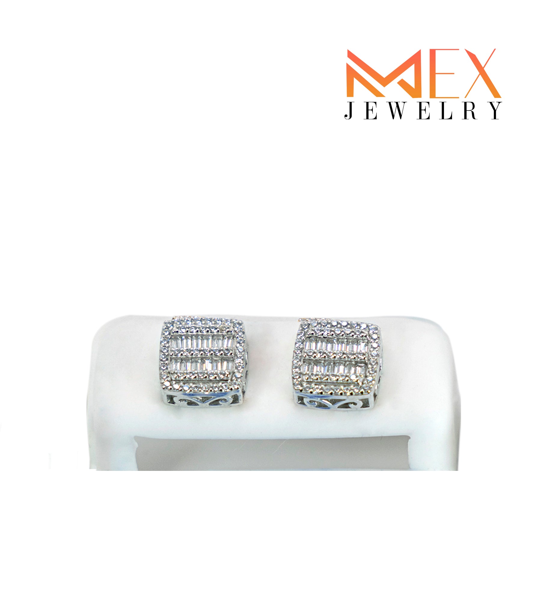 97-MEX787 925 Silver Earrings