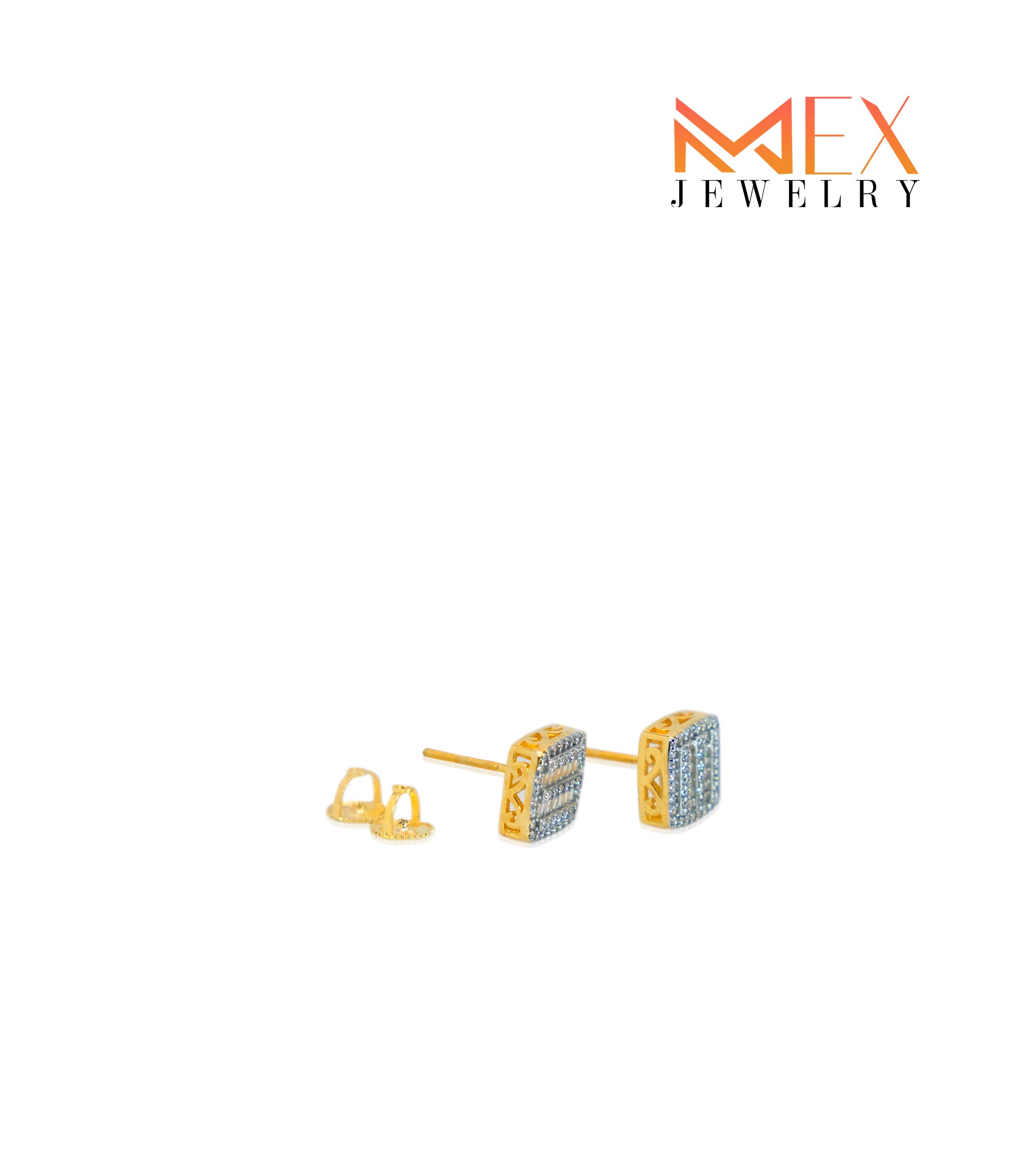 97-MEX787 925 Silver Earrings