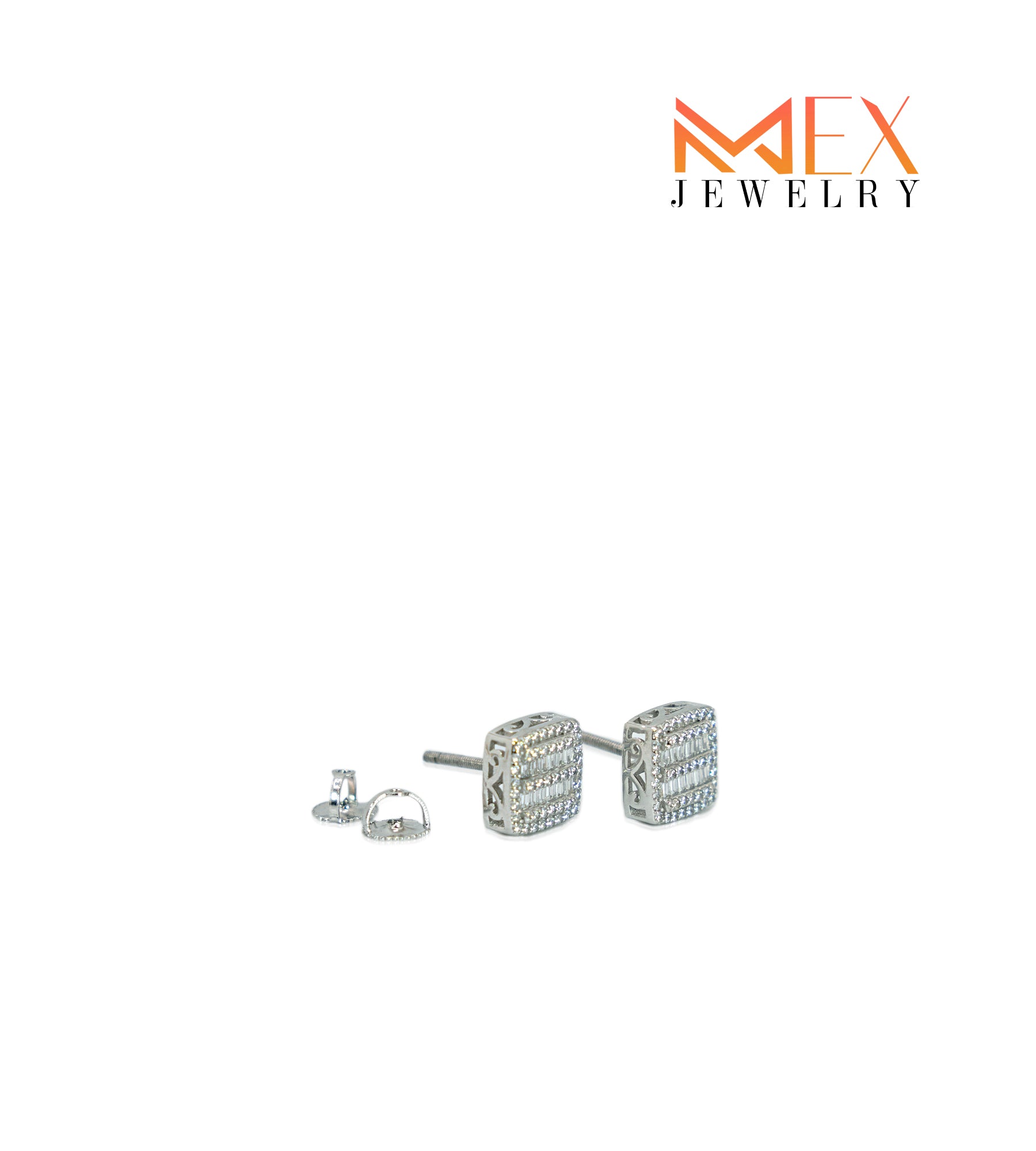 97-MEX787 925 Silver Earrings