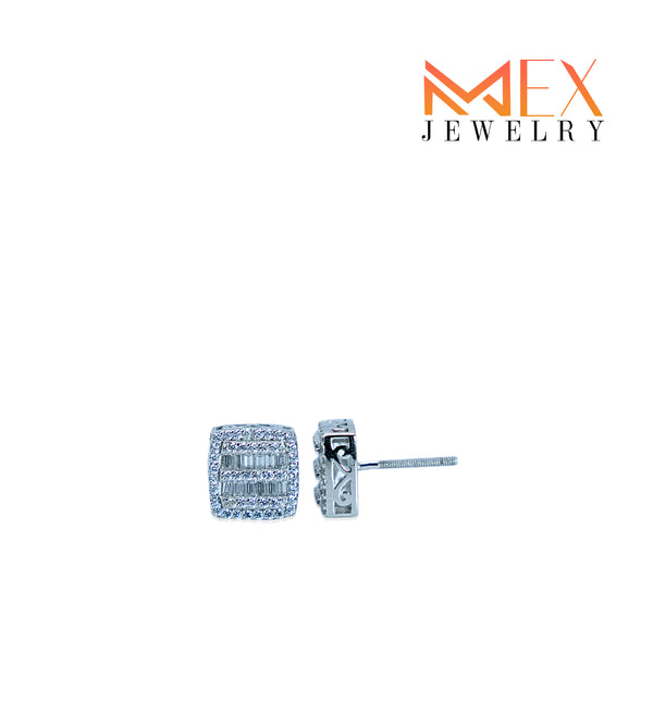 97-MEX787 925 Silver Earrings