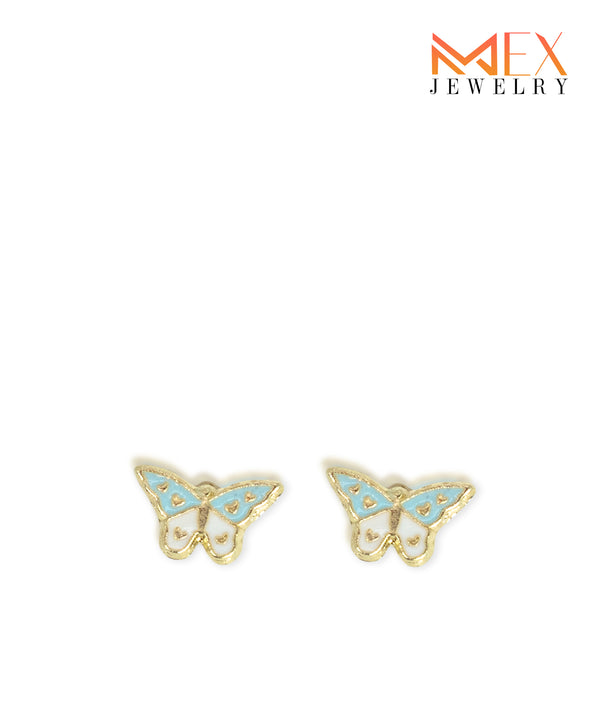 MEXG647 14K ENAMEL BUTTERFLY