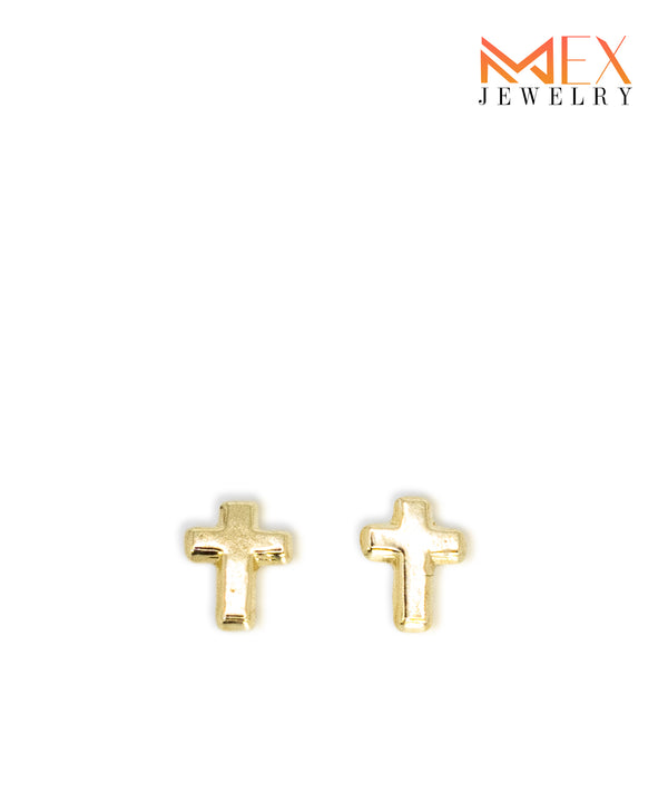 MEXG810 14K BUTTON CROSS