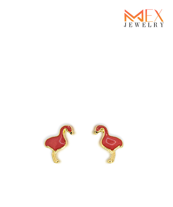 MEXG913 14K FLAMINGO ENAMEL