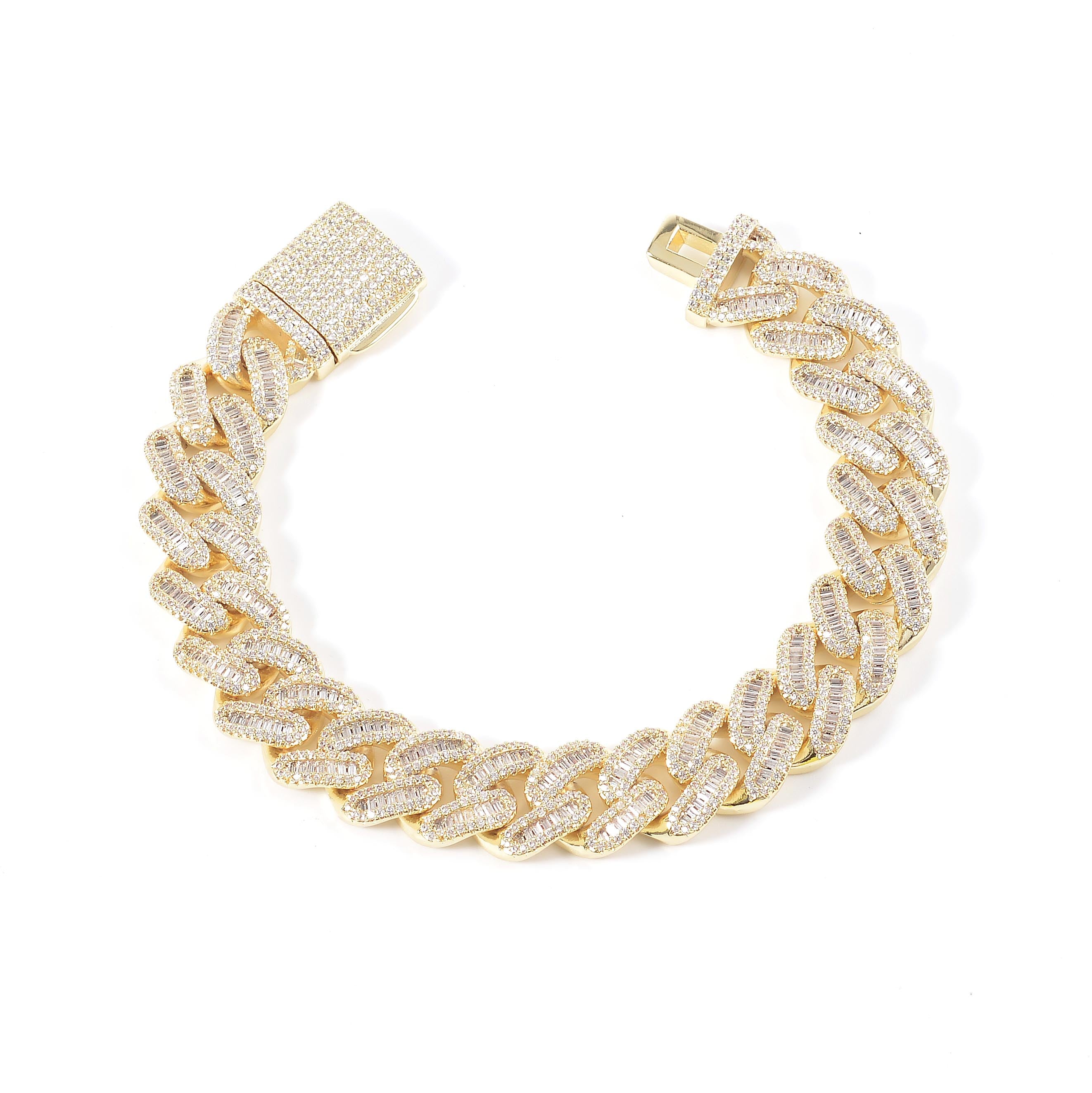 15 MM BRASS MIAMI CUBAN BRACELET