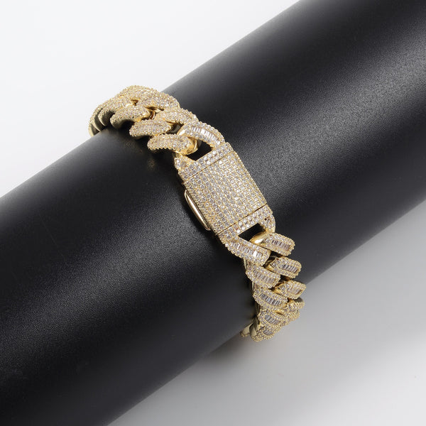 15 MM BRASS MIAMI CUBAN BRACELET